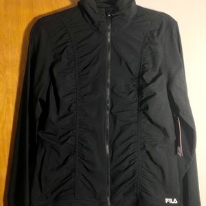 Fila sport rouched zip up jacket